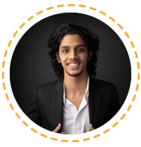 Studio portrait of Sandeep